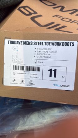 Steel toe work boots