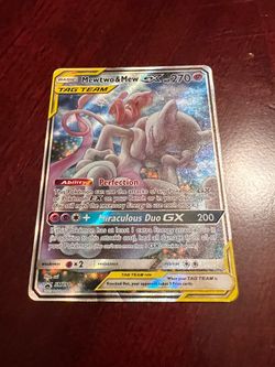 Pokemon TCG Mewtwo & Mew GX SM191 TAG TEAM Promo Holo English