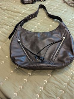 Vince Camuto black leather bag