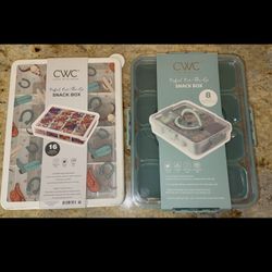 Cook With Color Snack Box - 8 Compartment Food Storage (New)