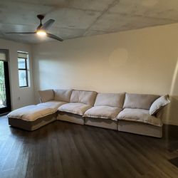 Light Gray Cloud Sectional (New In Boxes)