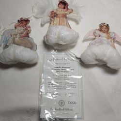 "Heaven Sent" Bradford Exchange Angel Ornaments 