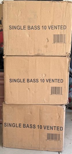3 QPower 10" Vented Subwoofer Enclosures