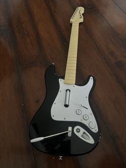 Fender 822151 Stratocaster Guitar Black NO USB Dongle For PlayStation 2 Or 3 