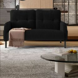 Black Loveseat Sofa Couch..BRAND NEW..CAN DELIVER