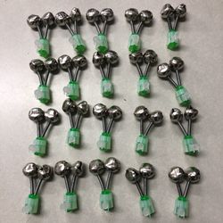 20 pcs Twist on fishing bells