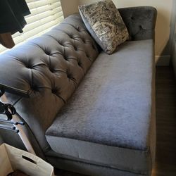 Gray Sofa Chaise 