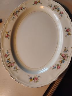 Dinner plater by Edwin M Knowles