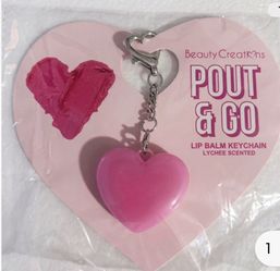 lip balm keychain Beauty Creations Pout&Go Lychee Scented