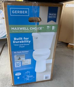 Gerber Maxwell Choice Two-Piece Toilet Whiteto