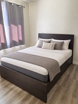 Queen/Full bed frame and mattress