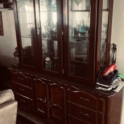 Vitrina De Madera Y Cristal , Showcase 