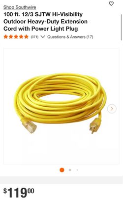 New 100ft extension cord