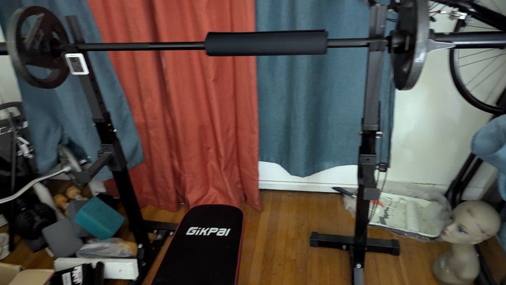 Weight Rack And Bench