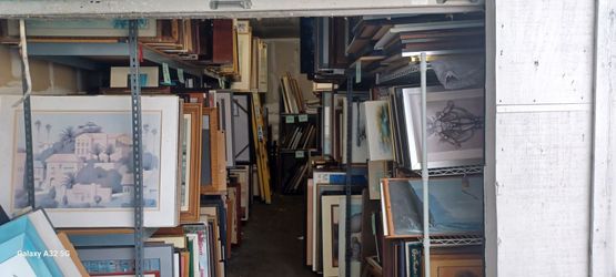 ART POSTER PRINT PAINTING STORAGE UNIT 10X20 1100+ PIECES $20K OBO