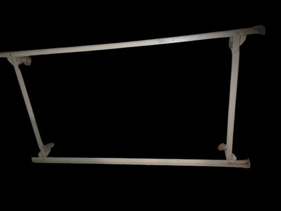 Gray Stainless steel Gray Bed frame