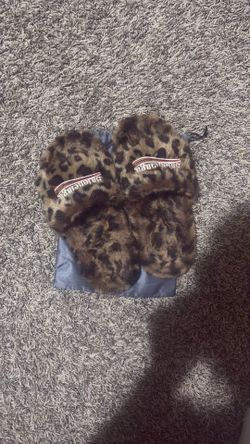 Leopard Balenciaga slides