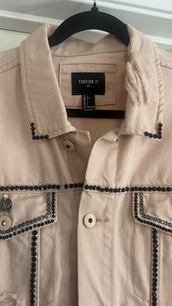 In good condition, peach-colored Forever 21 jacket, size L.