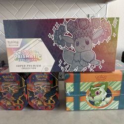 Pokemon Prismatic, Charizard Tins, Paldea Adventure Chest