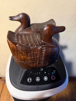Hand-Carved Wooden Duck Decoy Set