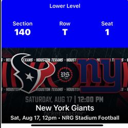 Texans Football Tickets 