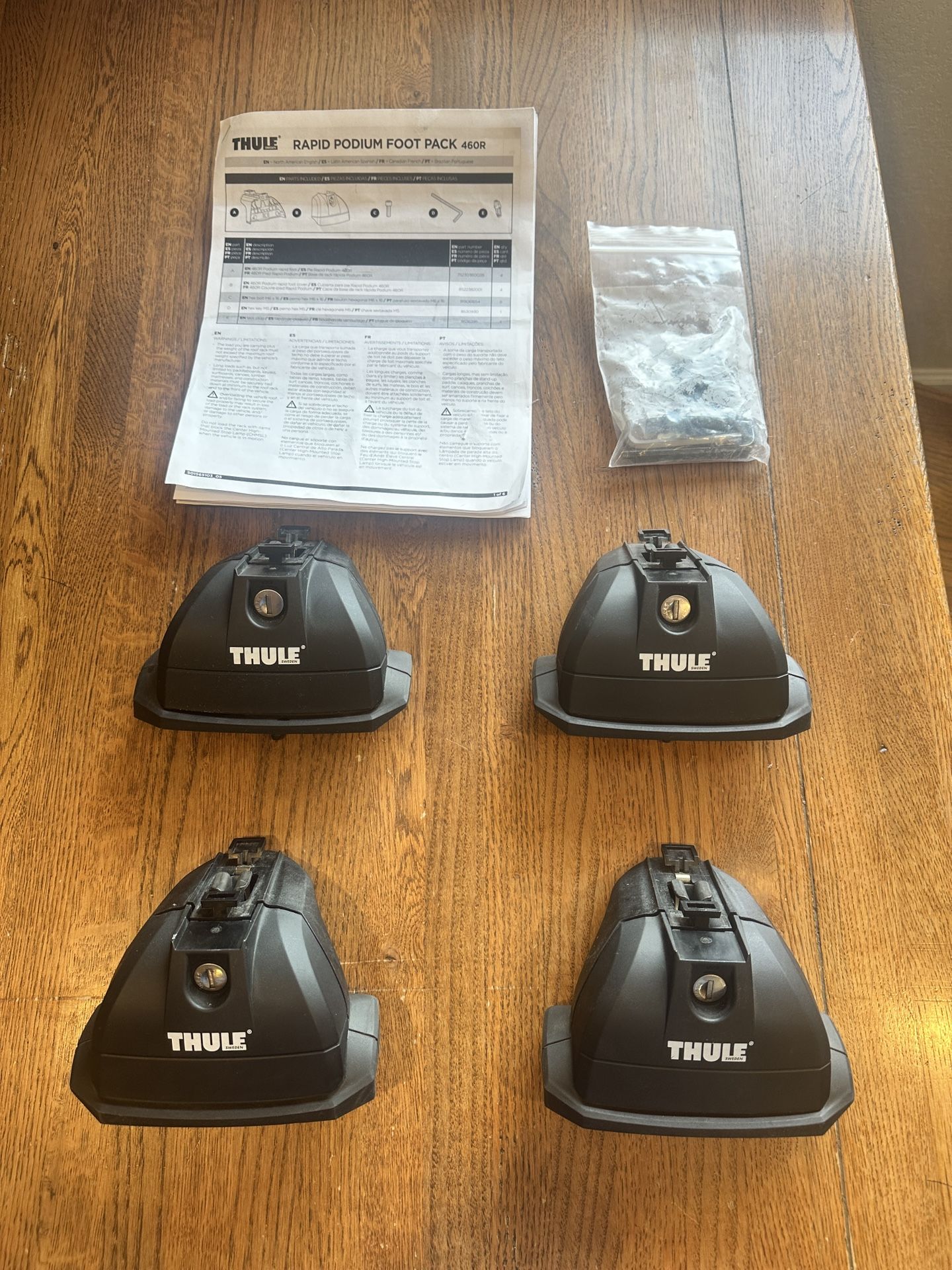 Thule Rapid podium Feet Pack 460R