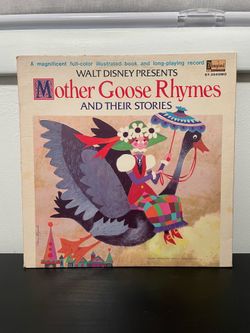 Walt Disney Mother Goose Rhymes & Their Stories Vinyl Record LP Disneyland 1969