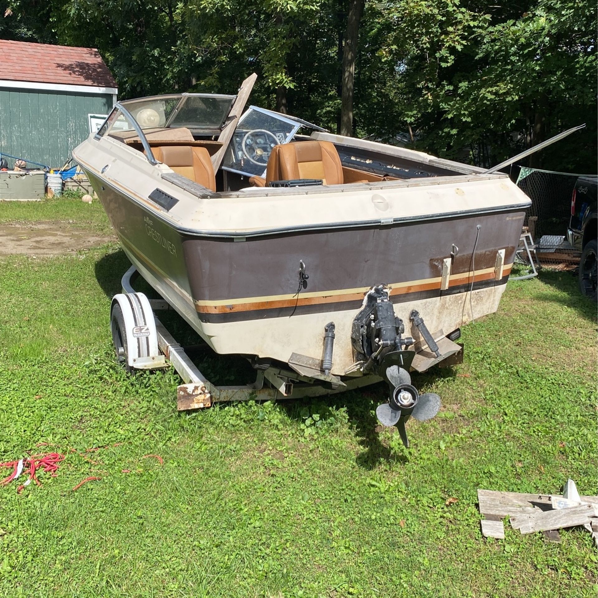 1982 Mercury Inboard AMG engine Easy Load trailer Engine Recently service runs like a top