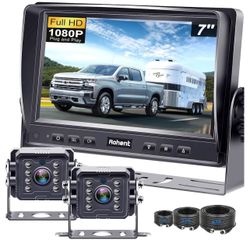 Rohent Dual RV Backup Camera System