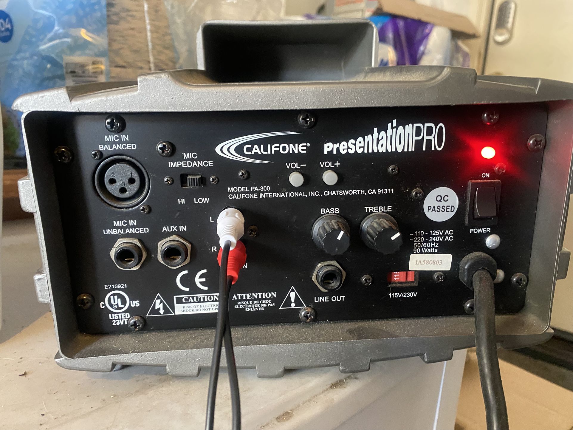 Califone PA300 Presentation Pro 90W Portable Speaker Amp