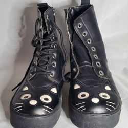 T.U.K Black Cat Boots - Womens