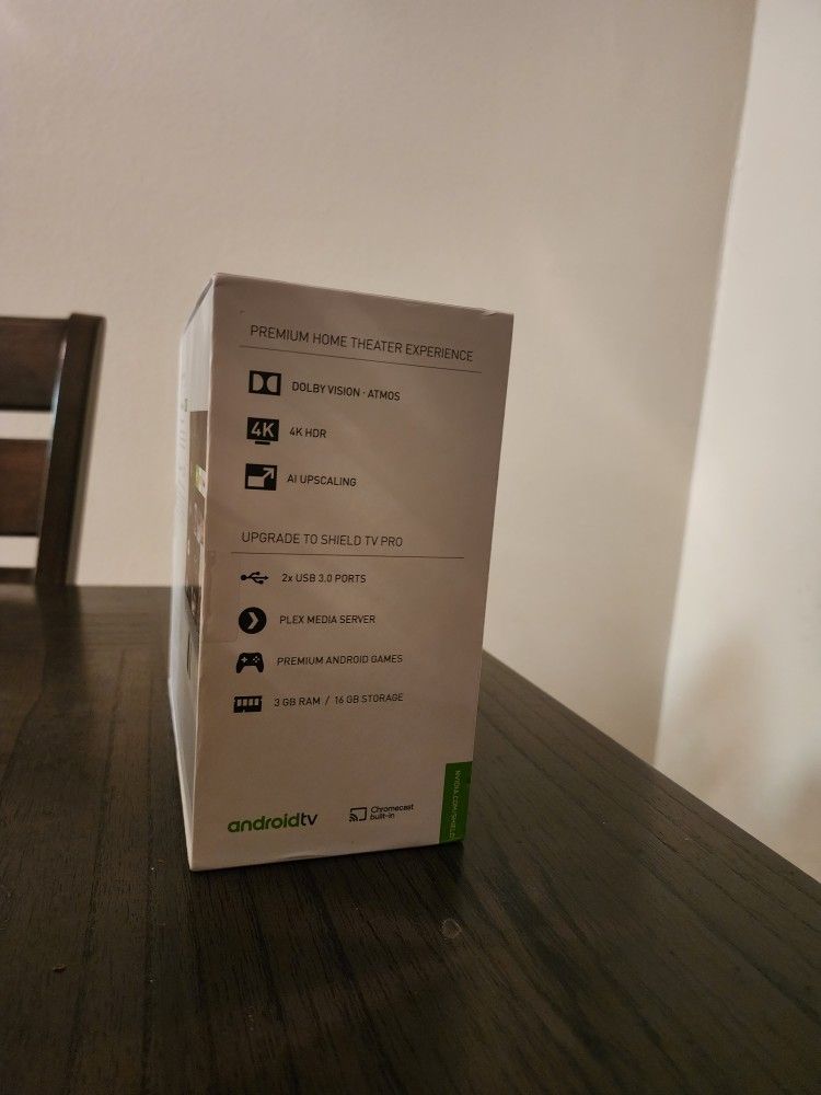 NVIDIA SHIELD Android TV Pro Streaming Media Player; 4K HDR movies