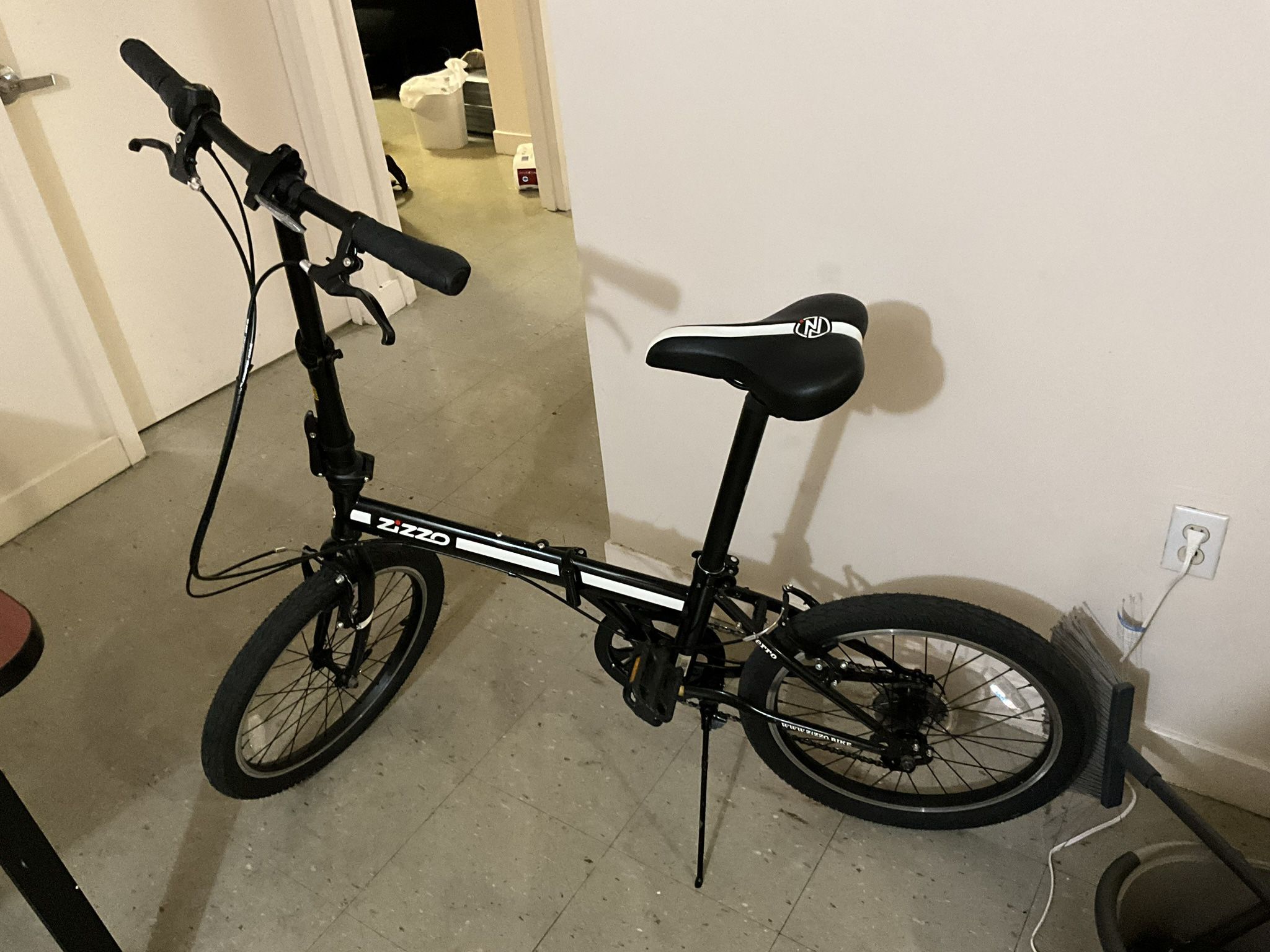 Black Foldable Bike With One Year Warranty 