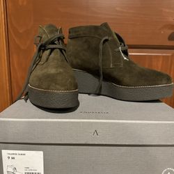 Brand New: Aquatalia Women's VALERIEE Suede, Herb, 9 M M US (Italian)