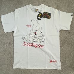 White Coca-Cola Bape Tee