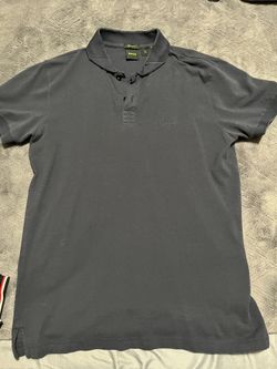 Navy Blue Hugo Boss Collared Shirt