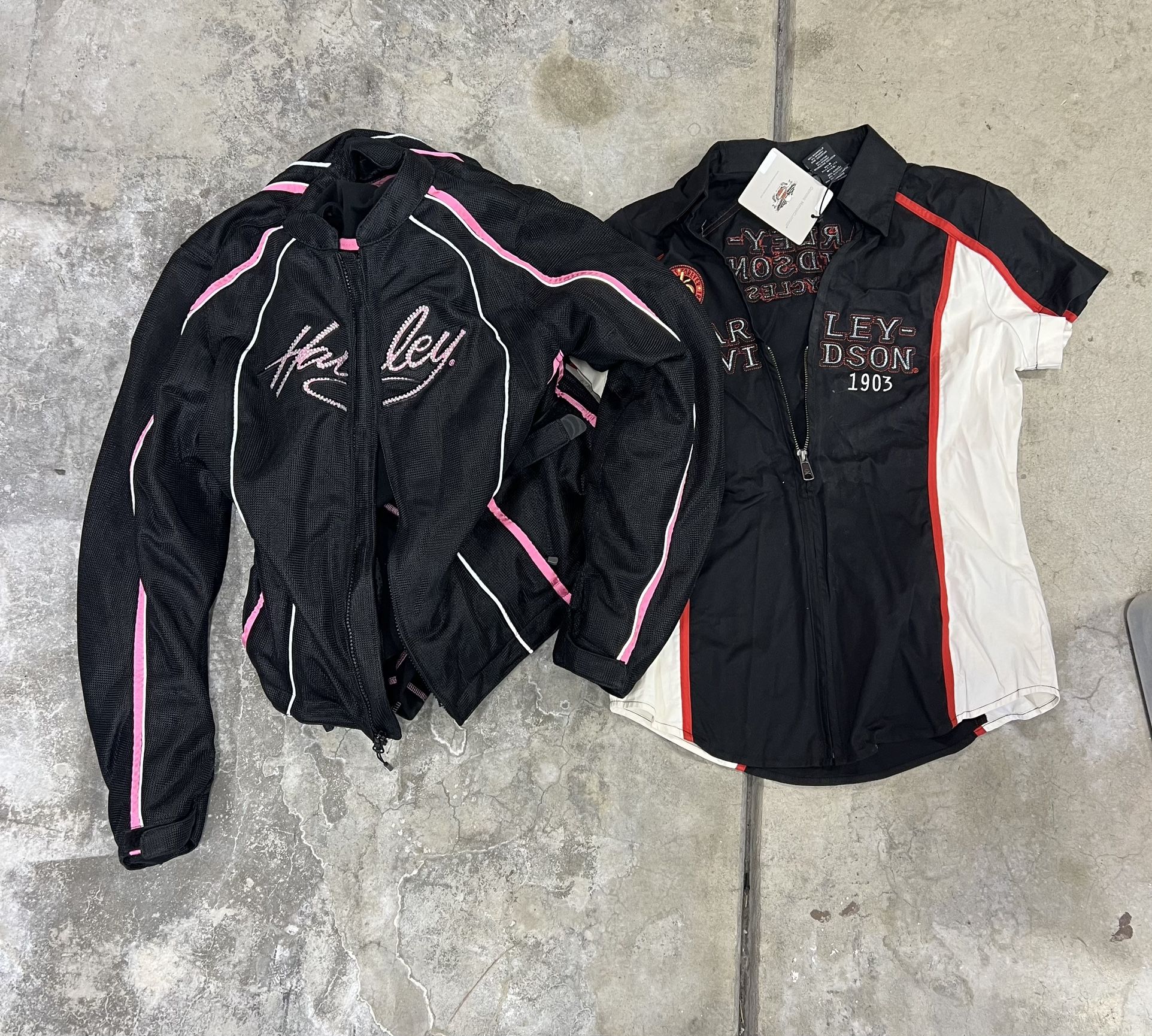 Women’s Harley Davidson Jacket & Shirt