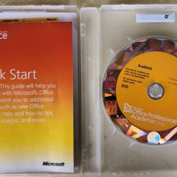 Microsoft Office 2007 & 2010 Professional Academic Use Only including Product Key Code Set