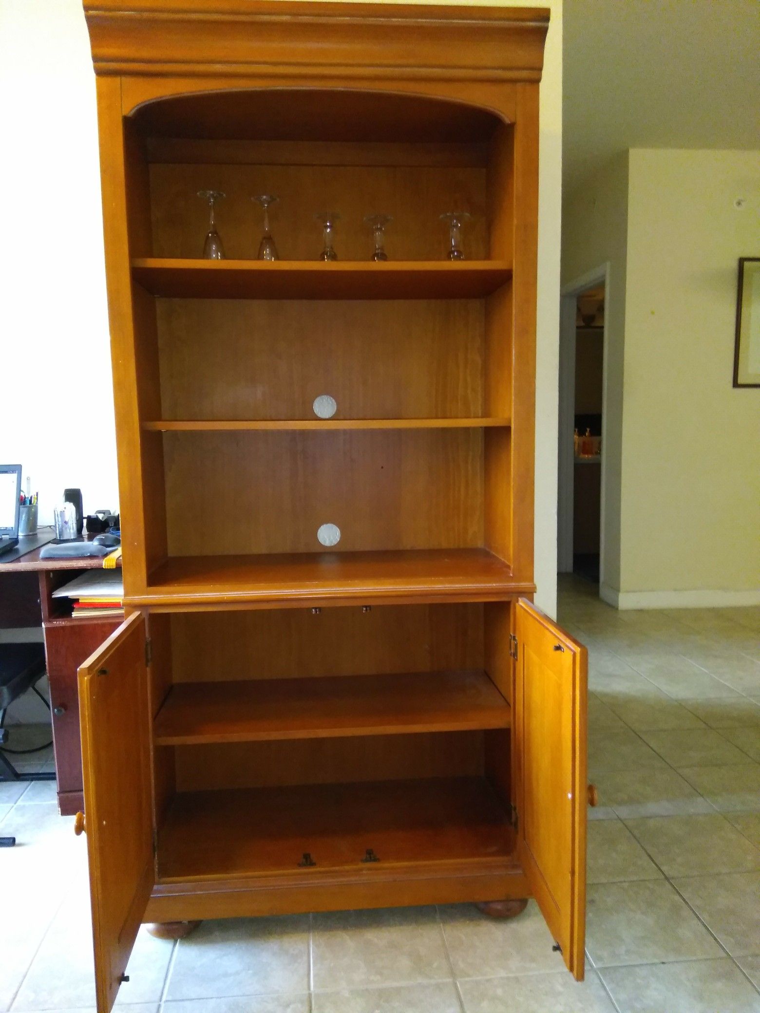 FREE WOOD BOOKSHELF!!!