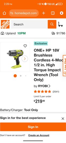 Ryobi ONE HP 18v TOOL ONLY