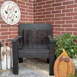 Black Wooden Decorative Chair