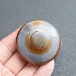 🔮 Natural Crystal Agate Round Pendant – Ethereal Glow for Balance & Beauty - original was $150 