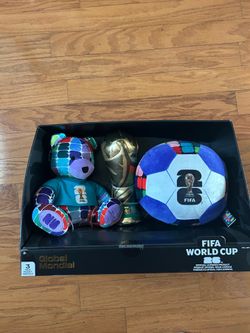 FIFA World Cup official licensed 3-Piece plush mascot Gift Set