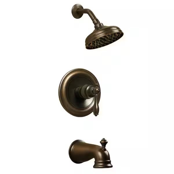 Glacier bay Estates Single-Handle 1-Spray Tub and Shower Faucet in Heritage Bronze (Valve Included)