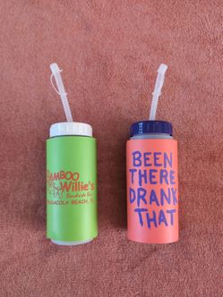 2 Large Koozies/ Pool/Beach "Sippy Cups"