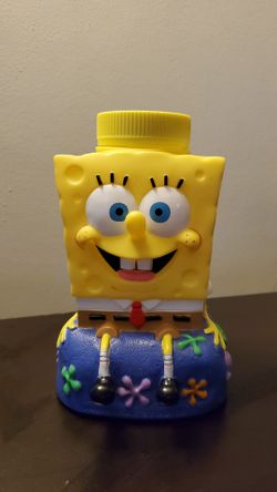 Collectible SpongeBob plastic cup.