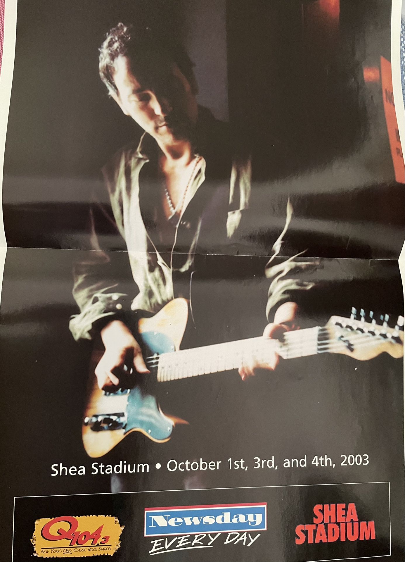 Springsteen at Shea Concert Poster