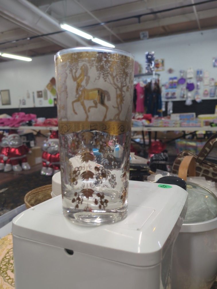 Vintage Culver Highball Glass Mid-century Design
