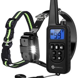 Dog Training Collar, Small Size Shock Collar for Small to Large Dogs 5-140lbs, Waterproof and Rechargeable Electric Dog Collar with 2600Ft Remote, Vib