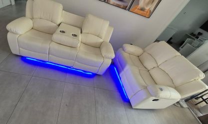 Reclining sofa and loveseat. Ask for price.